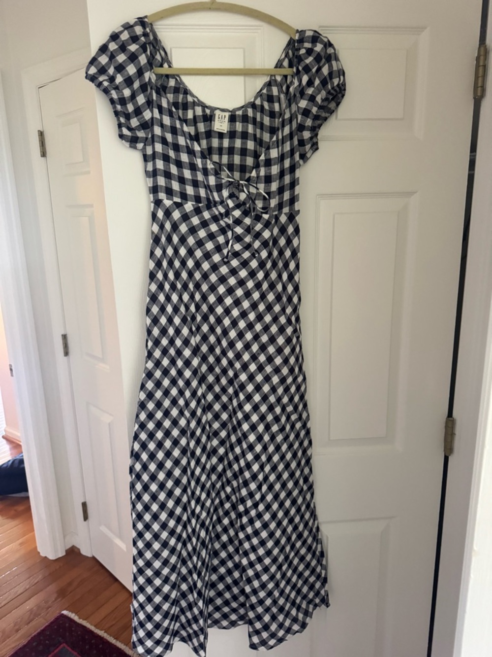 GAP x DOEN gingham linen maxi dress